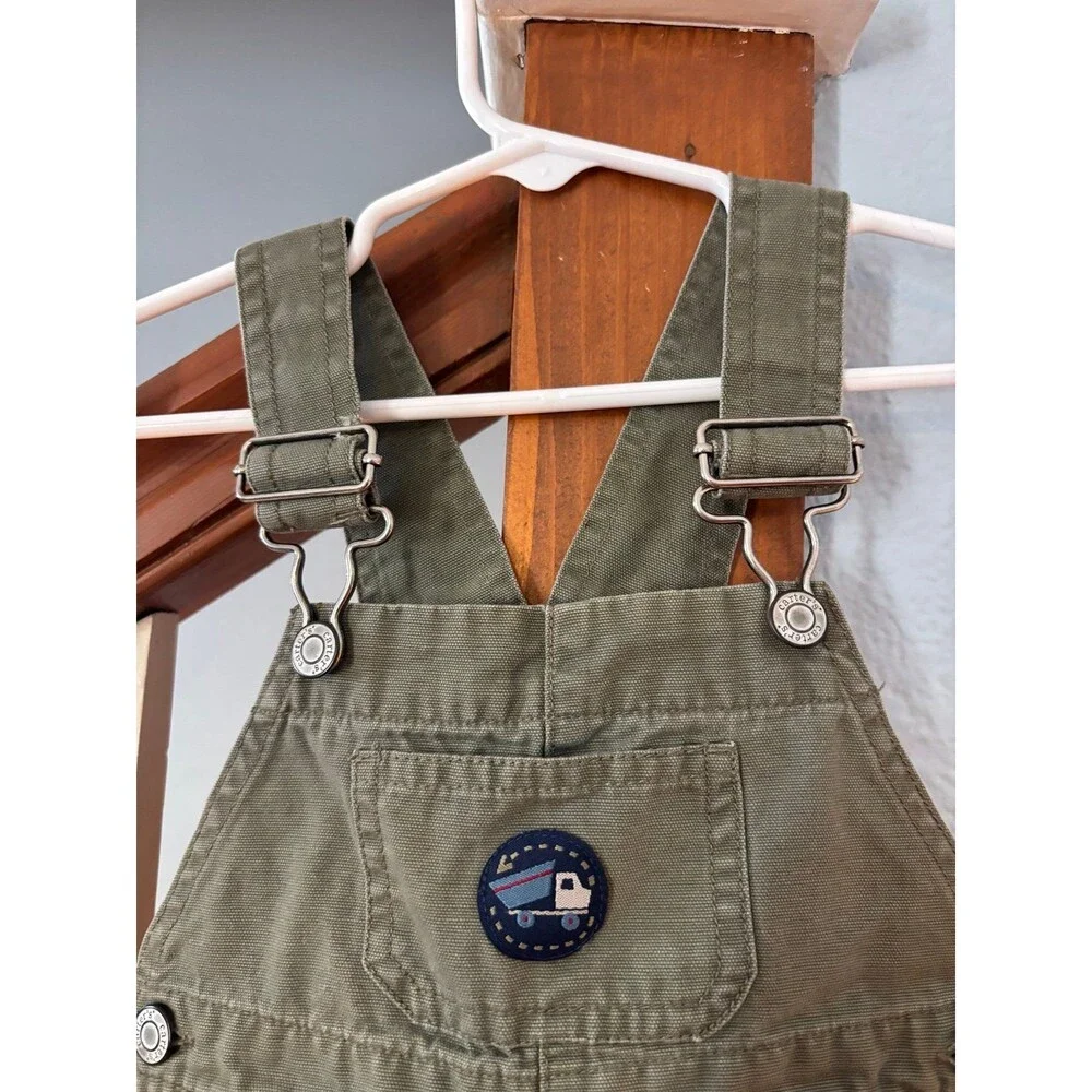 Carter’s 12-18 mths overalls dump truck vintage Y2K